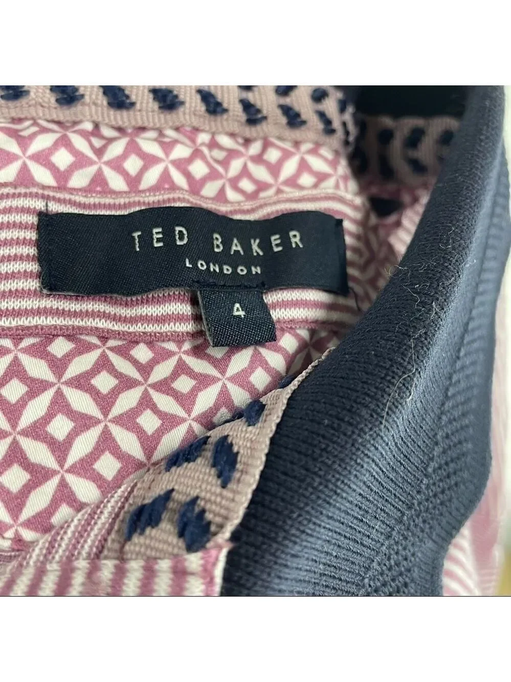 Ted Baker London Beagle Striped Ribstart Polo Top